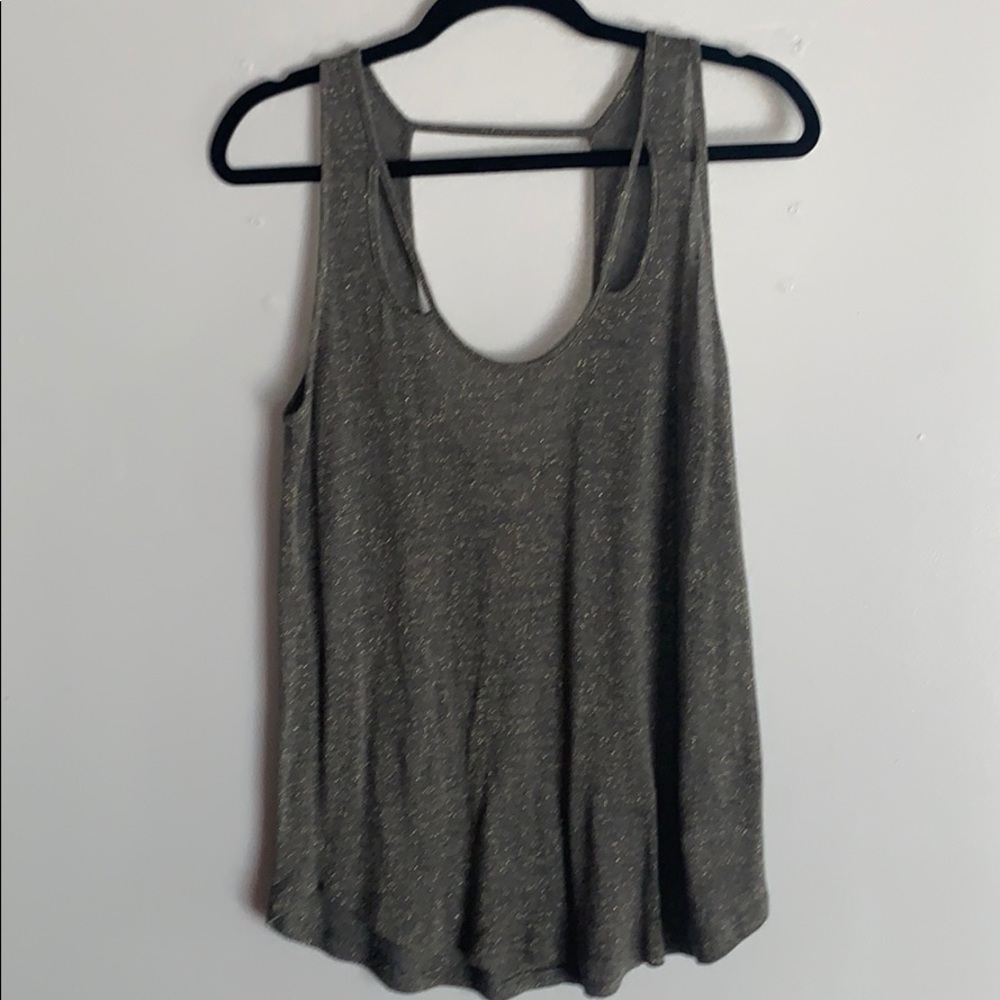 Sheer Grey Sparkly Top